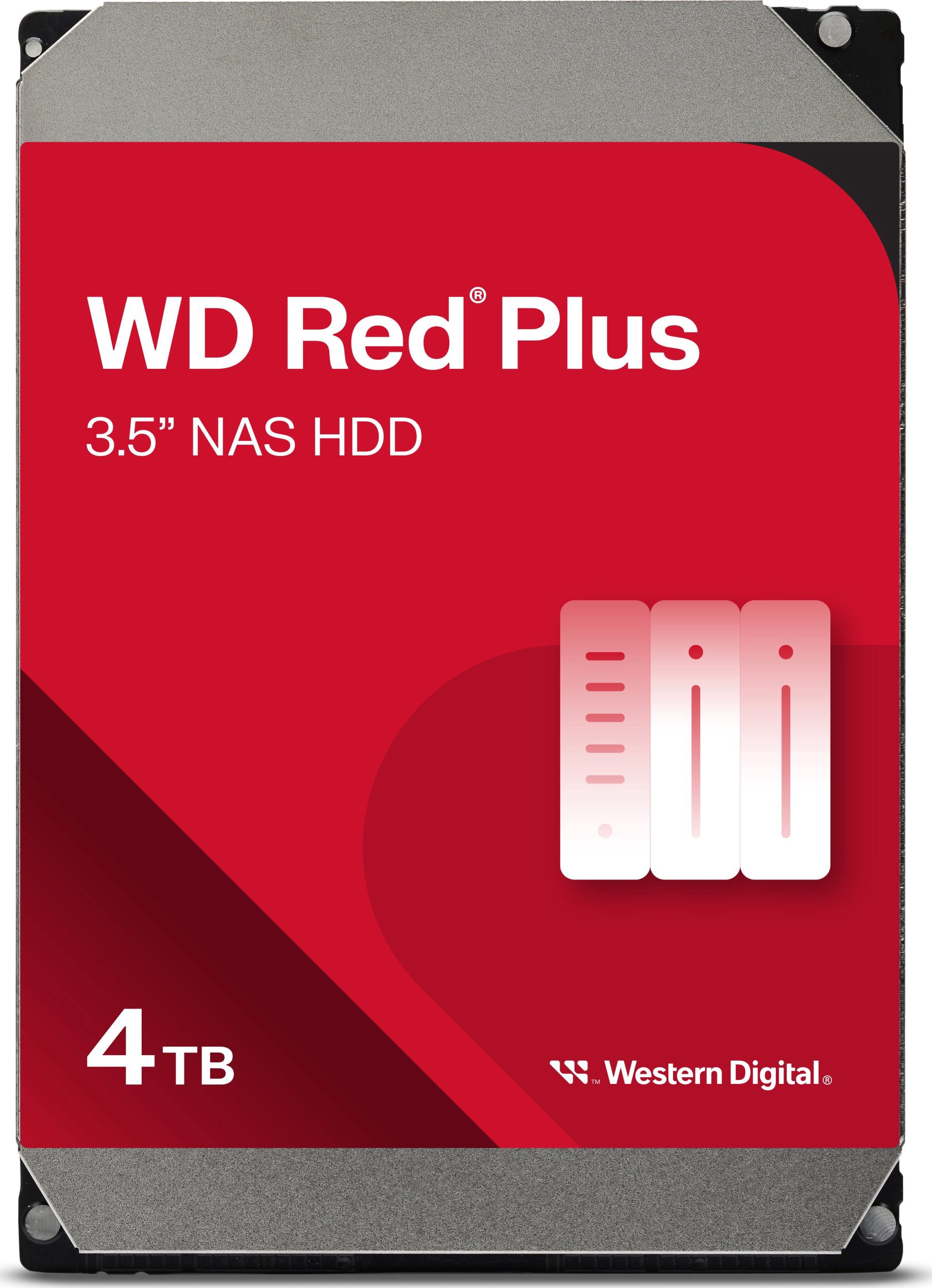 Server disk WD Red Plus 4TB 3.5'' SATA III (6 Gb/s) (WD40EFPX)