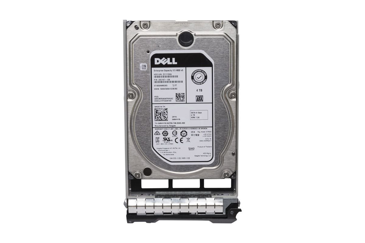 4TB Hard Drive SATA 6Gbps 7.2K 512n 3.5in Hot-Plug, CUS Kit