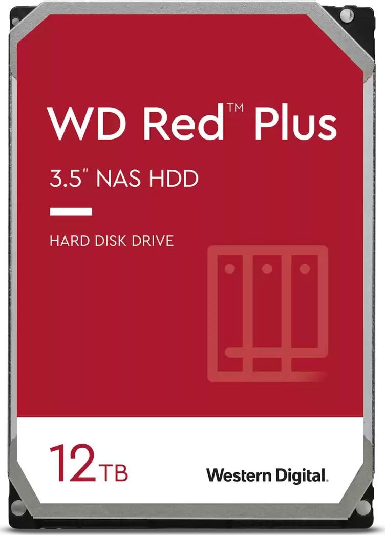 Server disk WD Red Plus 12TB 3.5'' SATA III (6 Gb/s) (WD120EFBX)