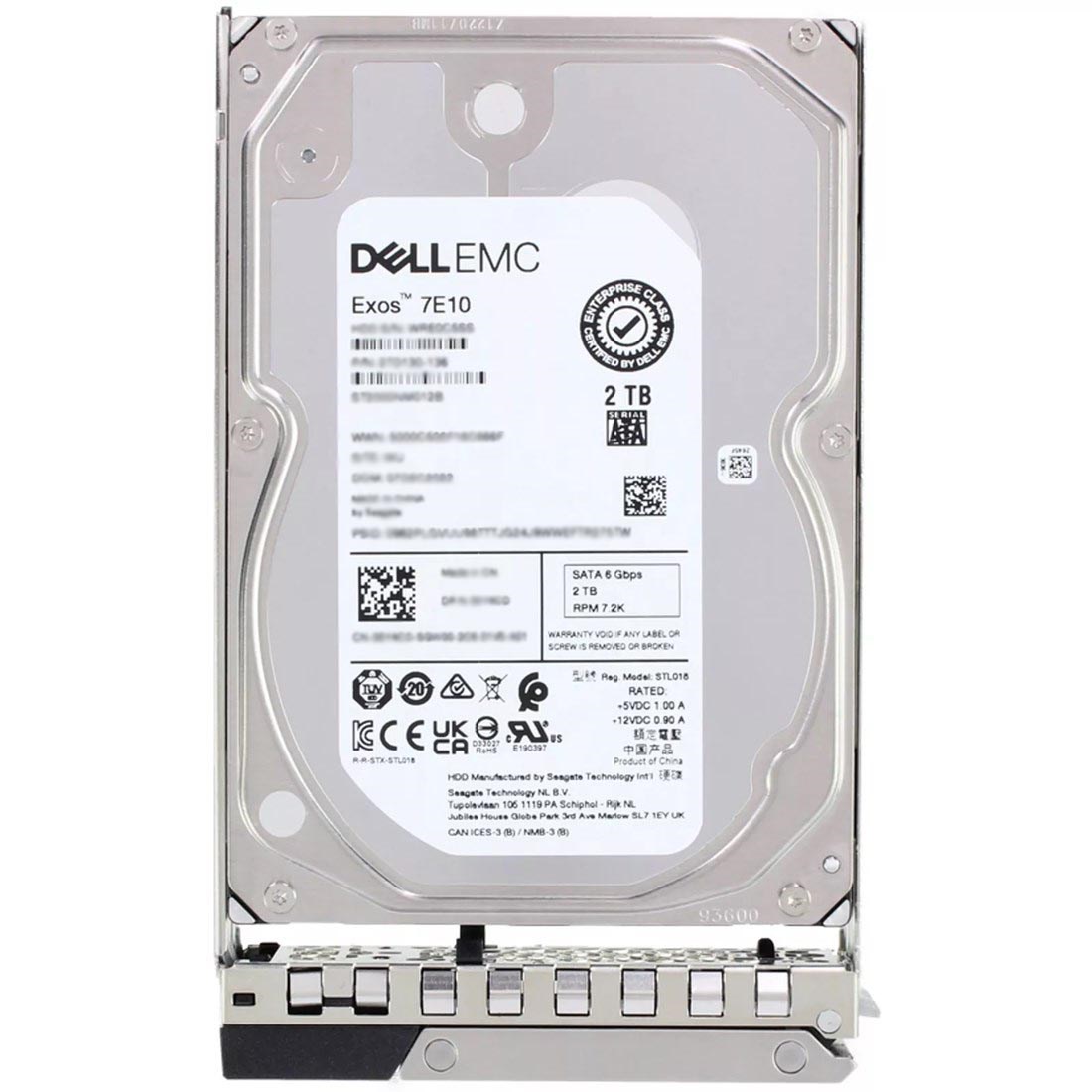 Dell | HDD 3.5" / 2TB / 7.2k / SATA / 6Gb / 512n / Hot-plug / 15G Rx50 | 7200 RPM | 2000 GB