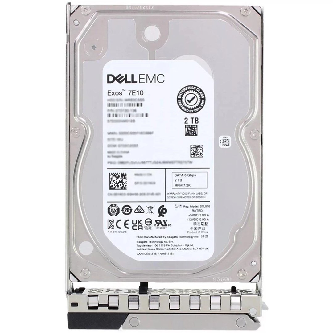 2TB Hard Drive SATA 6Gbps 7.2K 512n 3.5in Hot-Plug, CUS Kit