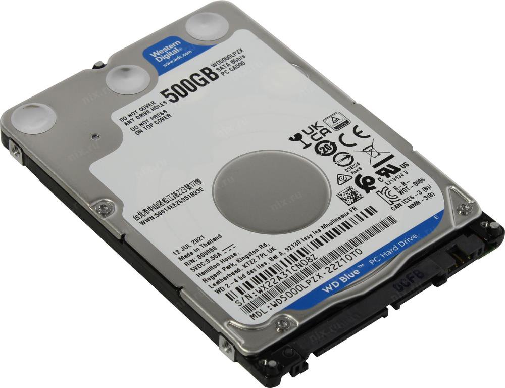 Vidinis kietasis diskas HDD WD WD5000LPZX