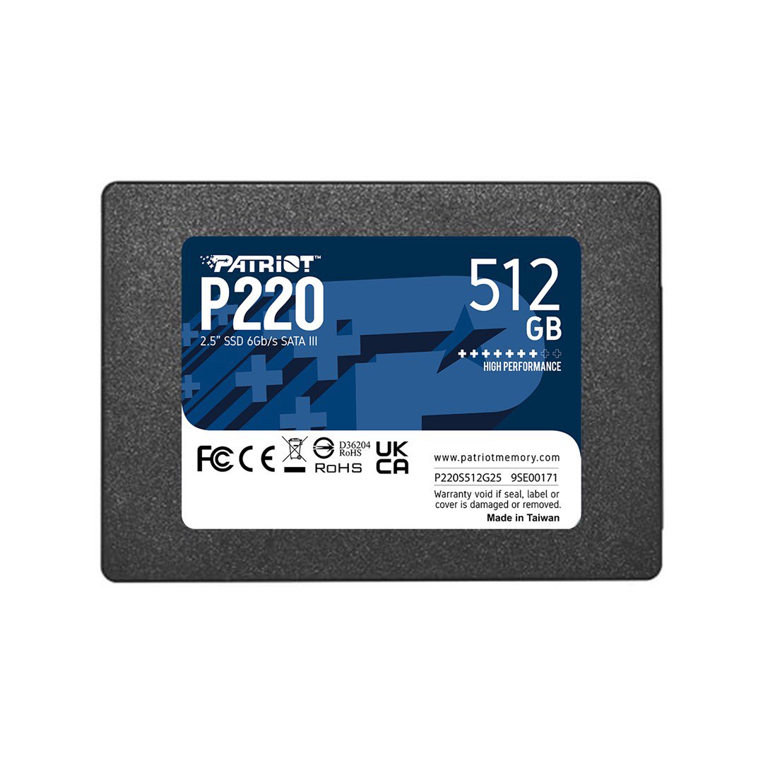 Vidinis kietasis diskas SSD PATRIOT P220 SATA 3 512GB