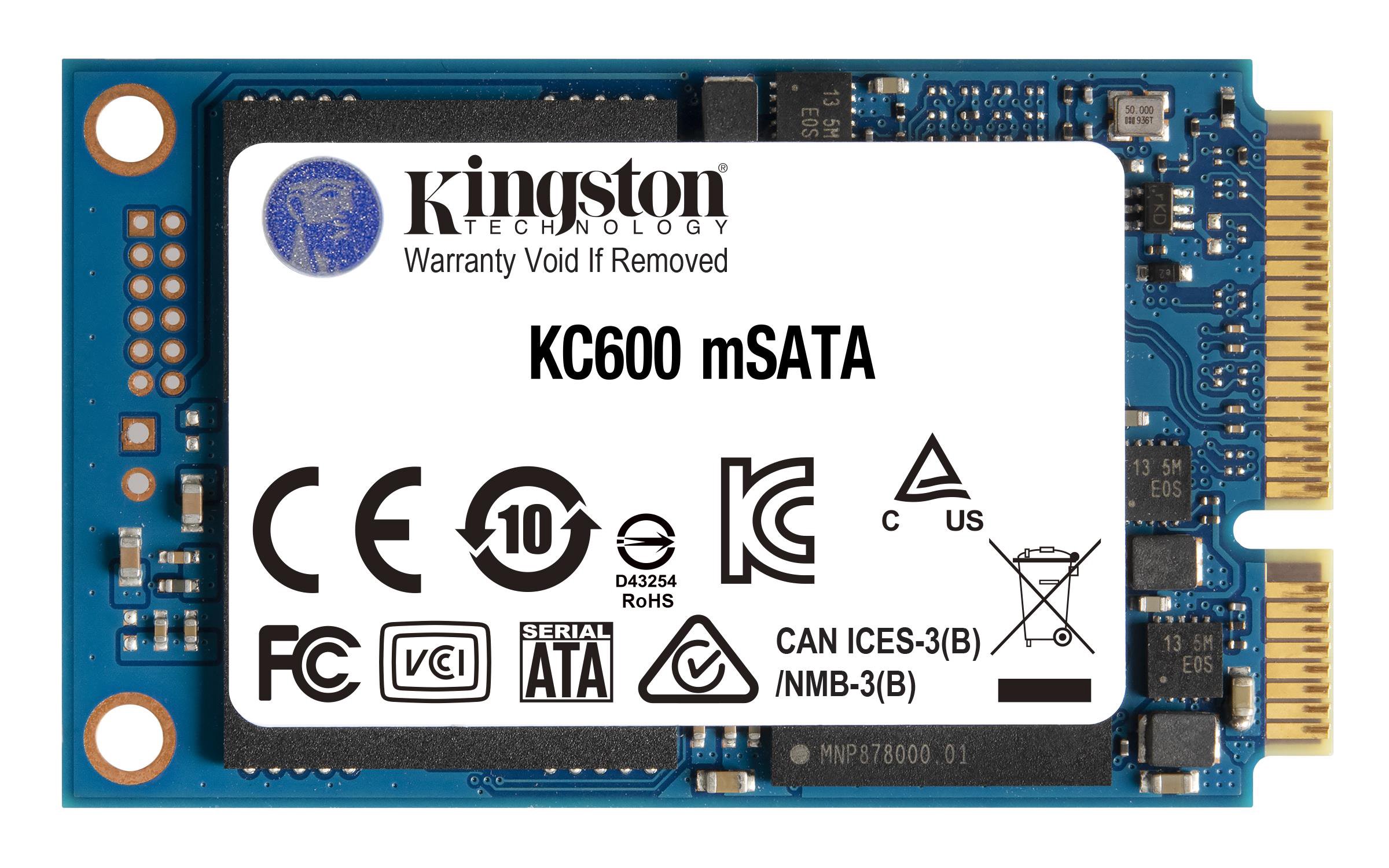 SSD KINGSTON SKC600MS/1024GB MSATA