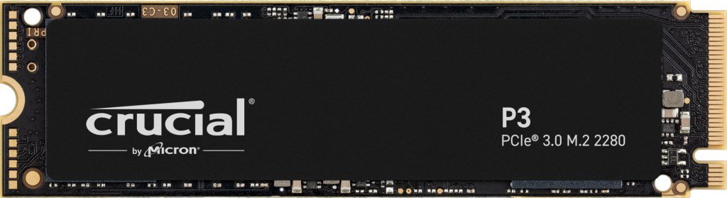 Vidinis kietasis diskas SSD CRUCIAL P3 M.2 500 GB PCI Express 3.0 3D NAND NVMe