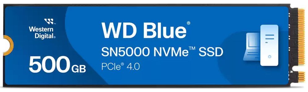 Western Digital Blue SN5000 500 GB M.2 PCI Express 4.0 NVMe 3D TLC NAND