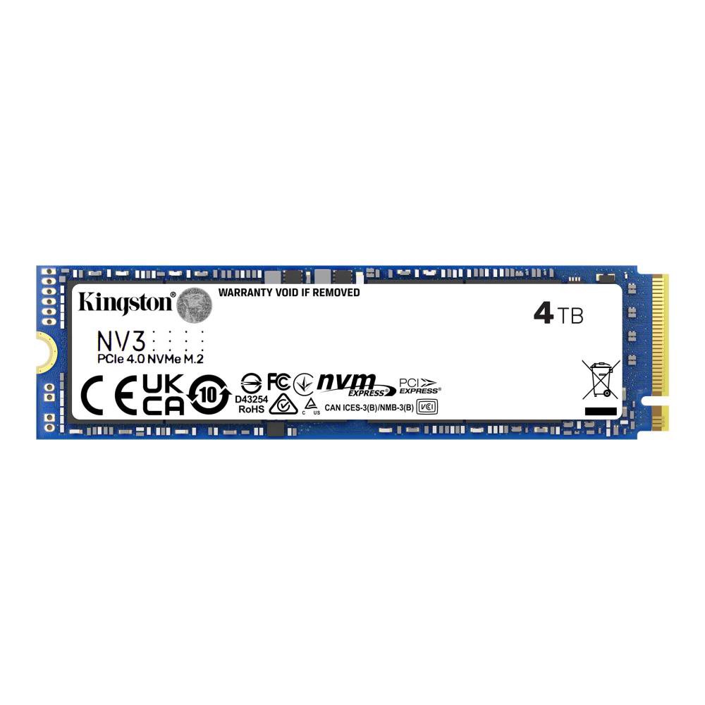 Vidinis kietasis diskas SSD Kingston SSD  NV3  4000 GB  SSD form factor M.2 2280  Solid-state dr