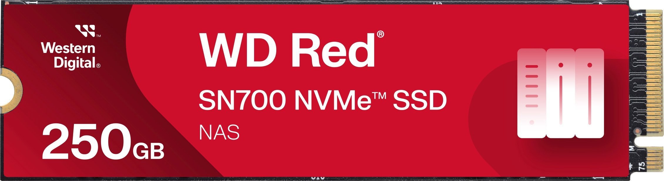 SSD WD Red SN700 250GB M.2 2280 PCI-E x4 Gen3 NVMe (WDS250G1R0C)