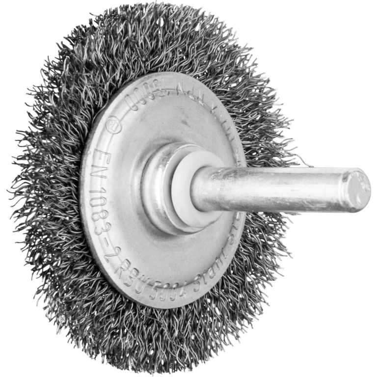 Diskinis vielinis šepetys RBU Steel 50x4/6mm, 2mm, Pferd