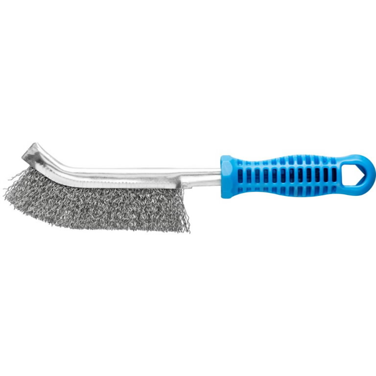 Rankinis vielinis šepetys HBG 10 Inox 1 row with plaSteelic 265mm 0,3mm, Pferd