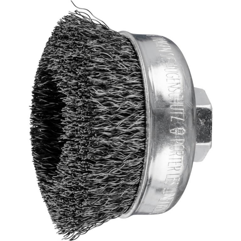 Gaubtas vielinis šepetys TBU Steel, 5vnt pakuotėje 75mm M14 0,3mm, Pferd