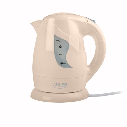 Virdulys Adler Kettle AD 08 b Standard, Plastic, Beige, 850 W, 360° rotational base, 1 L