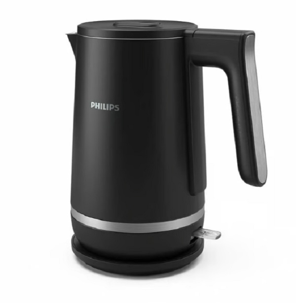 Virdulys Philips HD9395/90, elektrinis, 2200 W, 1.7 L, nerūdijantis plienas/plastikas, 360° pasukama bazė, juodas.