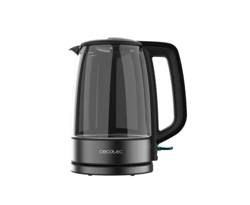 Virdulys Cecotec ThermoSense 340 Clear, elektrinis, 2200 W, 1.7 L, stiklinis, 360° pasukama bazė