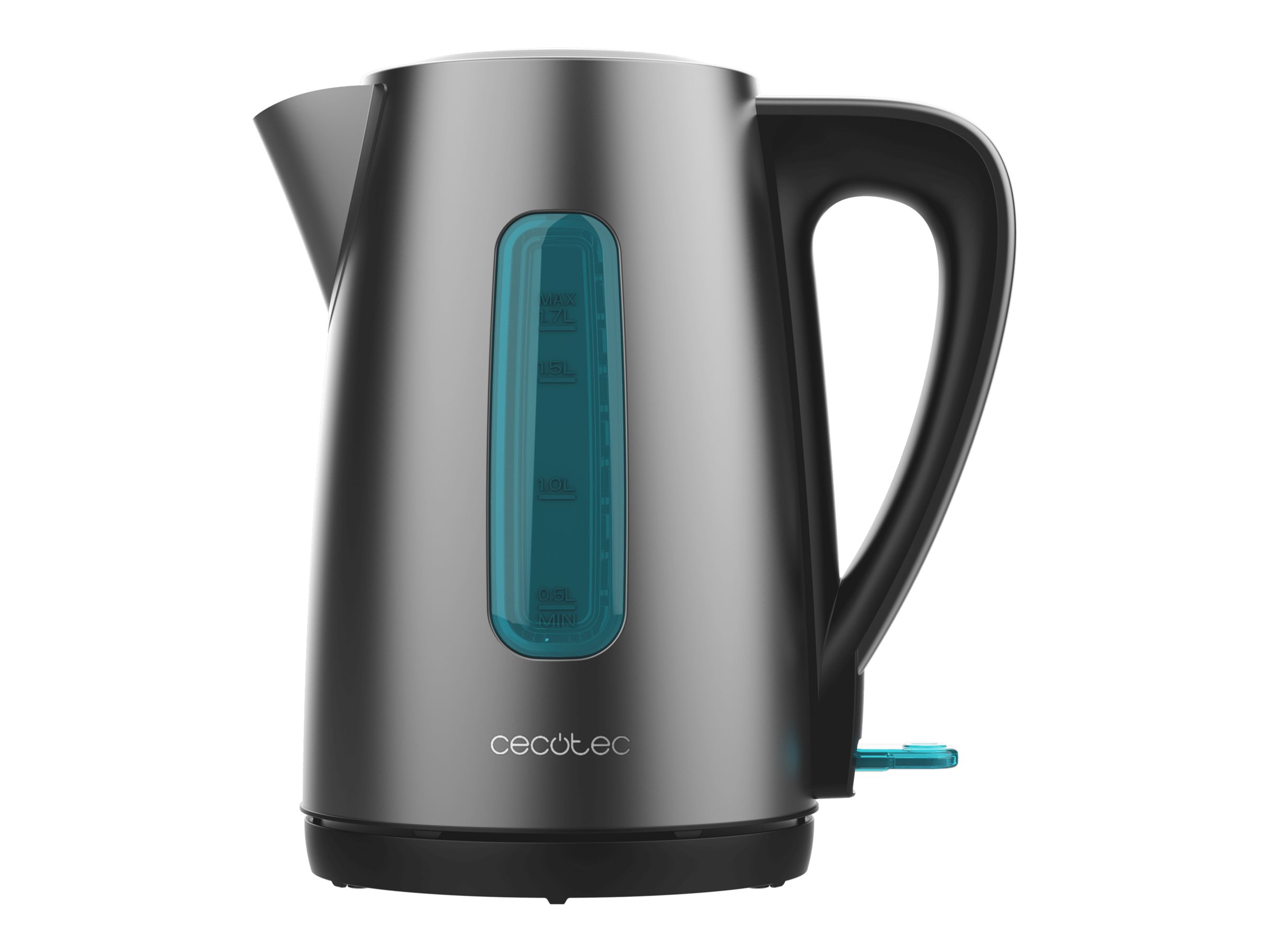 Virdulys Cecotec Thermosense 210 Steel, elektrinis, 2200 W, 1.7 L, nerūdijantis plienas, 360° pasukama bazė, juodas/nerūdijantis plienas