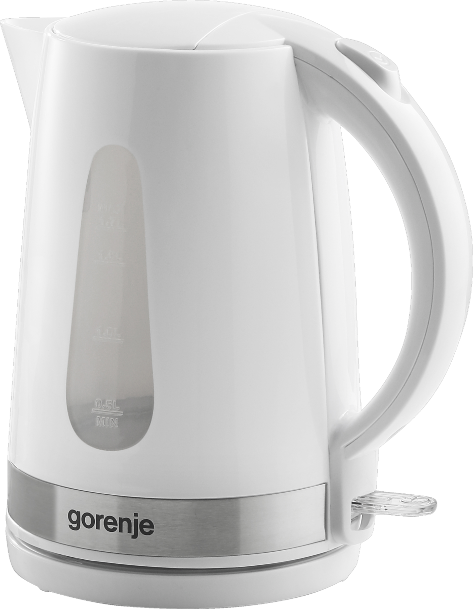 Virdulys Gorenje Kettle K17WE Electric 2200 W 1.7 L Plastic + metal 360° rotational base White