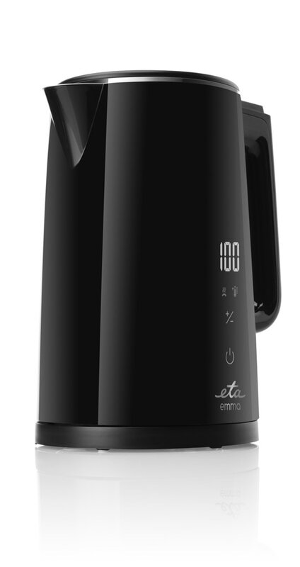 Virdulys ETA Kettle ETA559590000 Emma Electric, 2200 W, 1.5 L, Stainless steel, 360° rotational base, Black