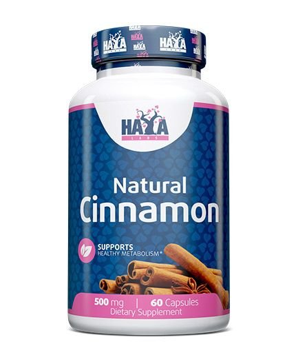 Haya Labs Natural Cinnamon (Natūralus cinamonas) 60 kaps.