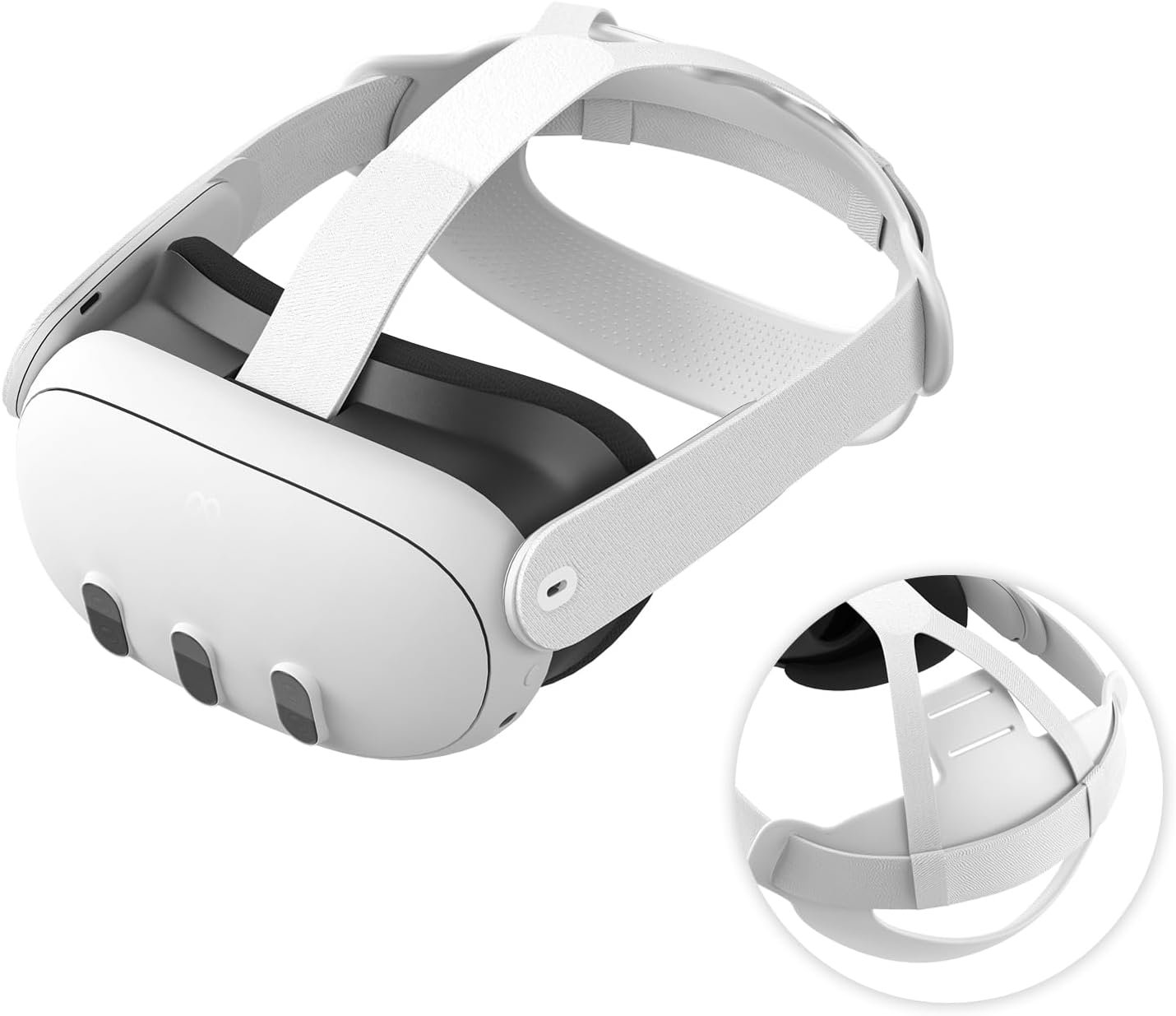 KIWI design galvos dirželio pagalvėlė Meta Quest 3/2 balta (tik pagalvėlė)