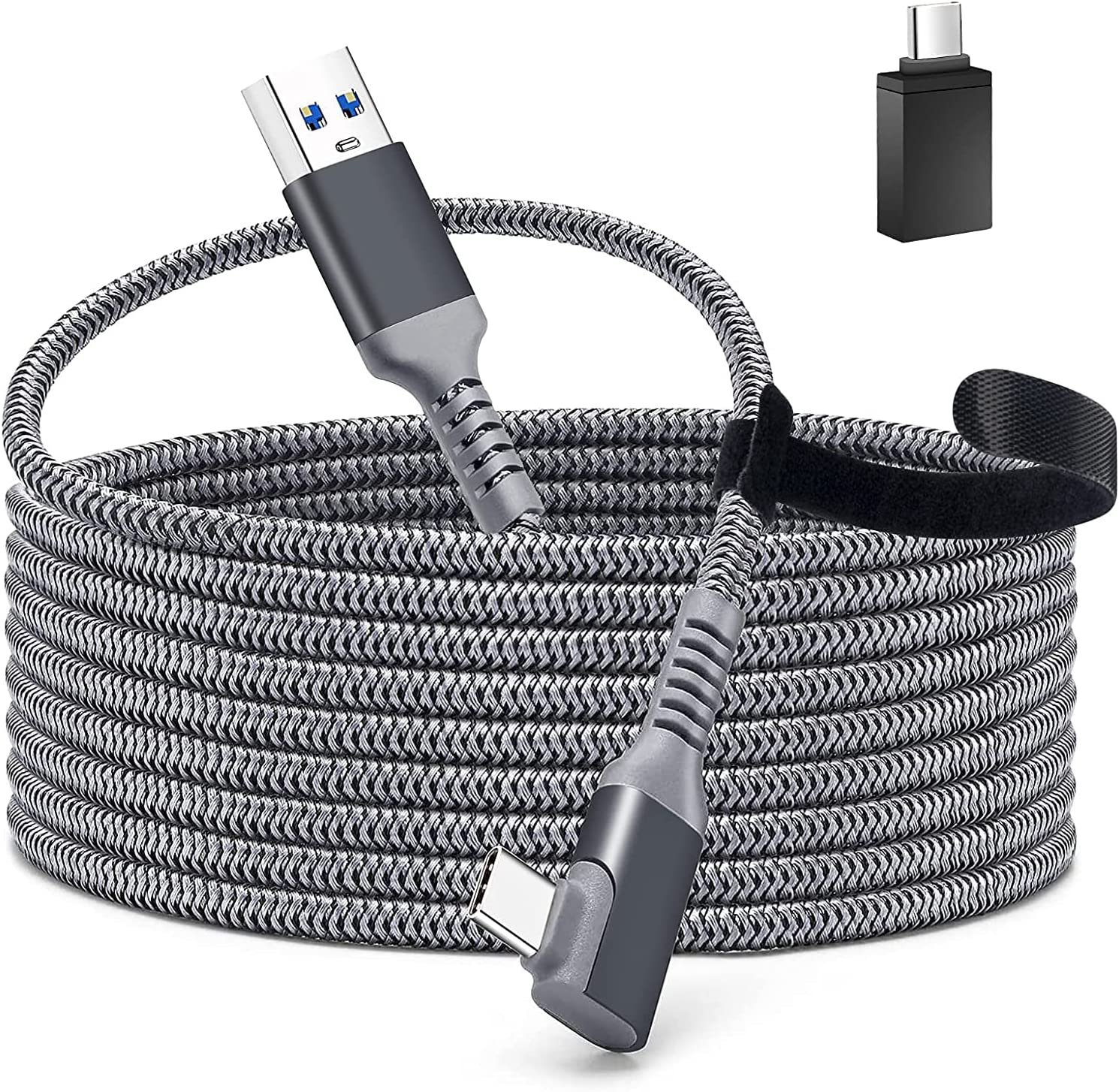 Laidas pajungimui prie PC USB 3.2 A - Type C, 5 m Meta Quest / Pico 4