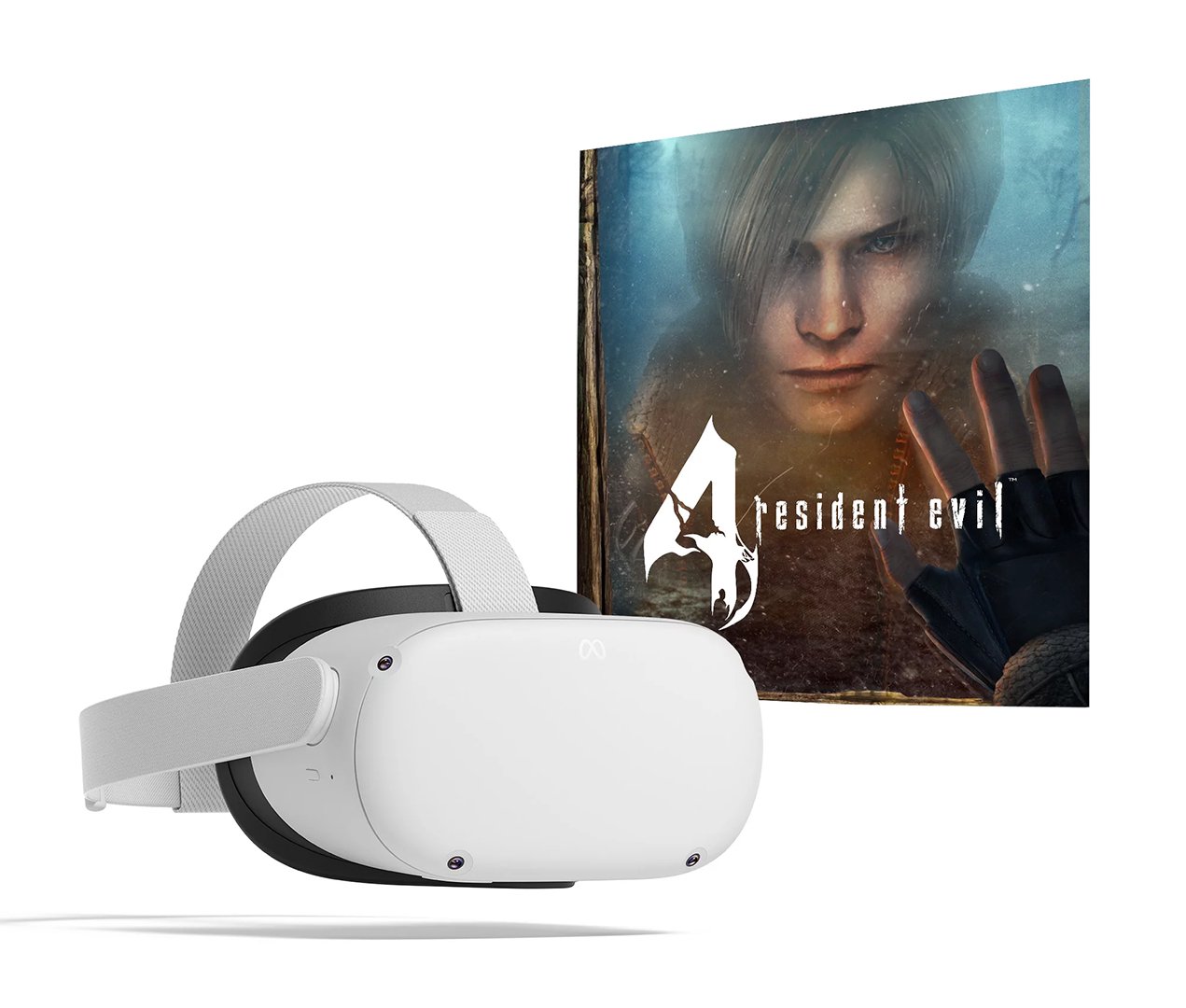 Virtualios realybės akiniai Meta Oculus Quest 2 VR Headset 128GB + Resident Evil 4