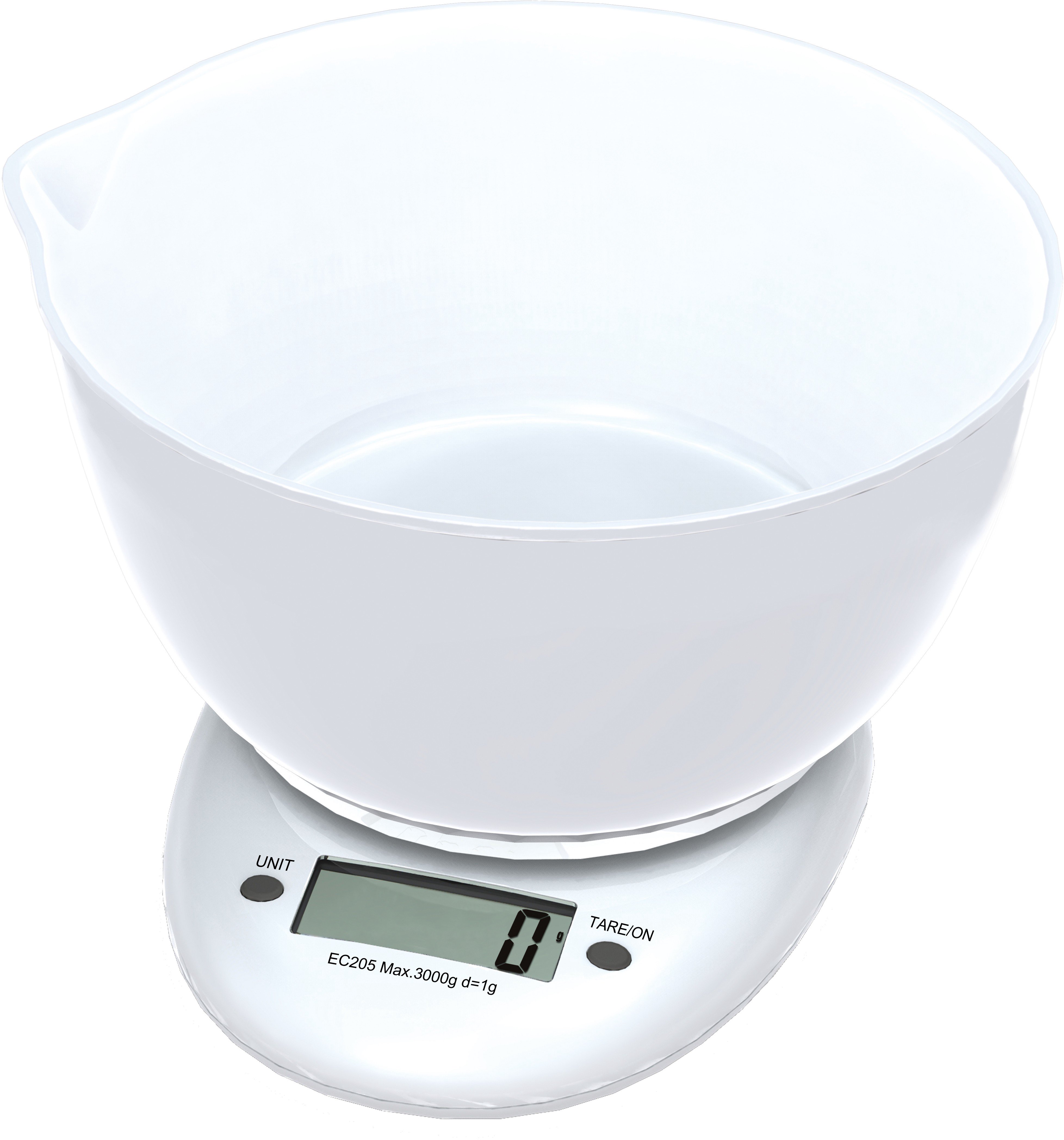 Omega kitchen scale OBSKWB, white