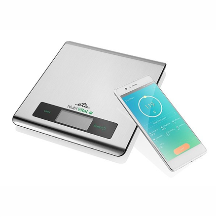 Virtuvinės svarstyklės ETA  Kitchen scales with smart application  Nutri Vital  Maximum weight (c