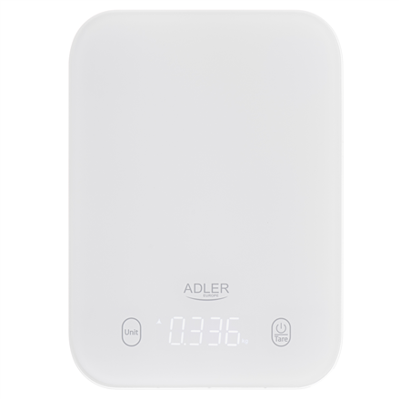 Virtuvinės svarstyklės Adler Kitchen Scale  AD 3181w  Graduation 1 g  Display type LED  White