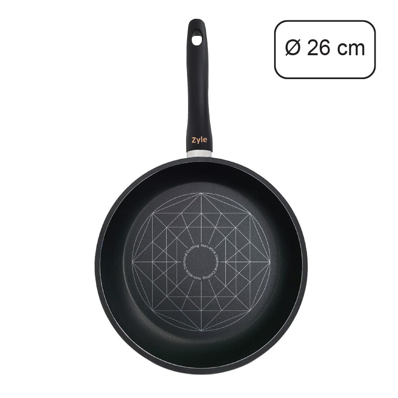 Indukcinė keptuvė Zyle Frypan ZY026FP, Ø26 cm, su deimantine danga