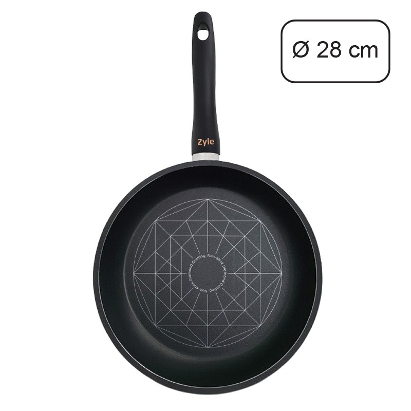 Indukcinė keptuvė Zyle Frypan ZY028FP, Ø28 cm, su deimantine danga