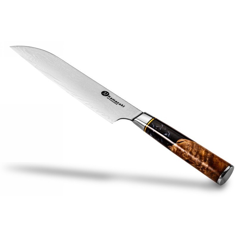 Damasko plieno peilis Kamazaki Santoku KZI102KN, 18 cm