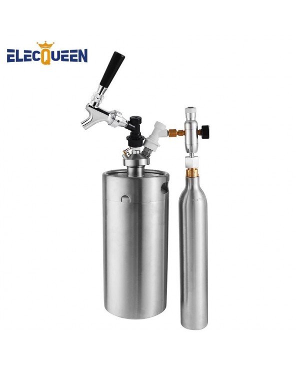 3,6 l alaus statinės mini growler, naminio alaus rinkinys alaus vakarėliui. Į komplektą įeina alaus čiaupo dozatorius