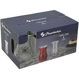 Stiklinės arbatai TIMELESS PASABAHCE 42881, 6 vnt.