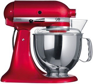 KitchenAid 5KSM156ECA plakiklis Pastatomas plaktuvas 300 W Raudona