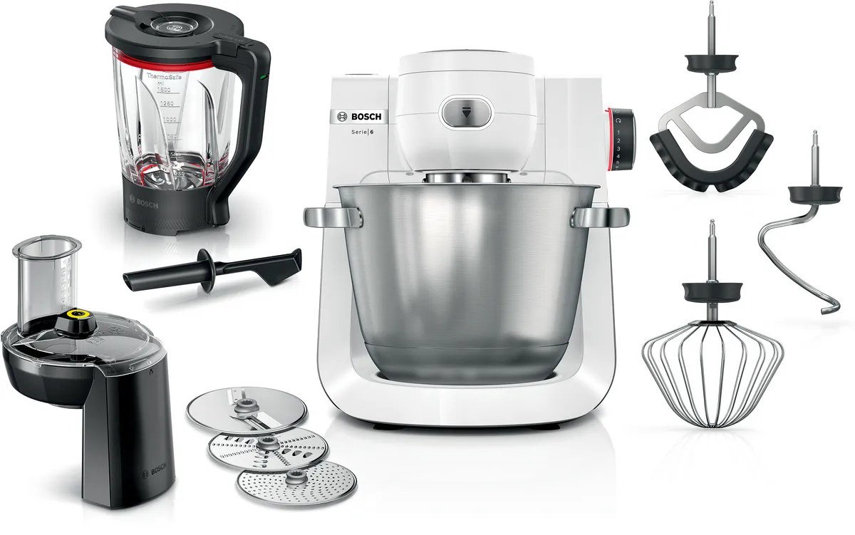Bosch Serie 6 MUMS6EW22 virtuvinis kombainas 1600 W 5,5 L Balta