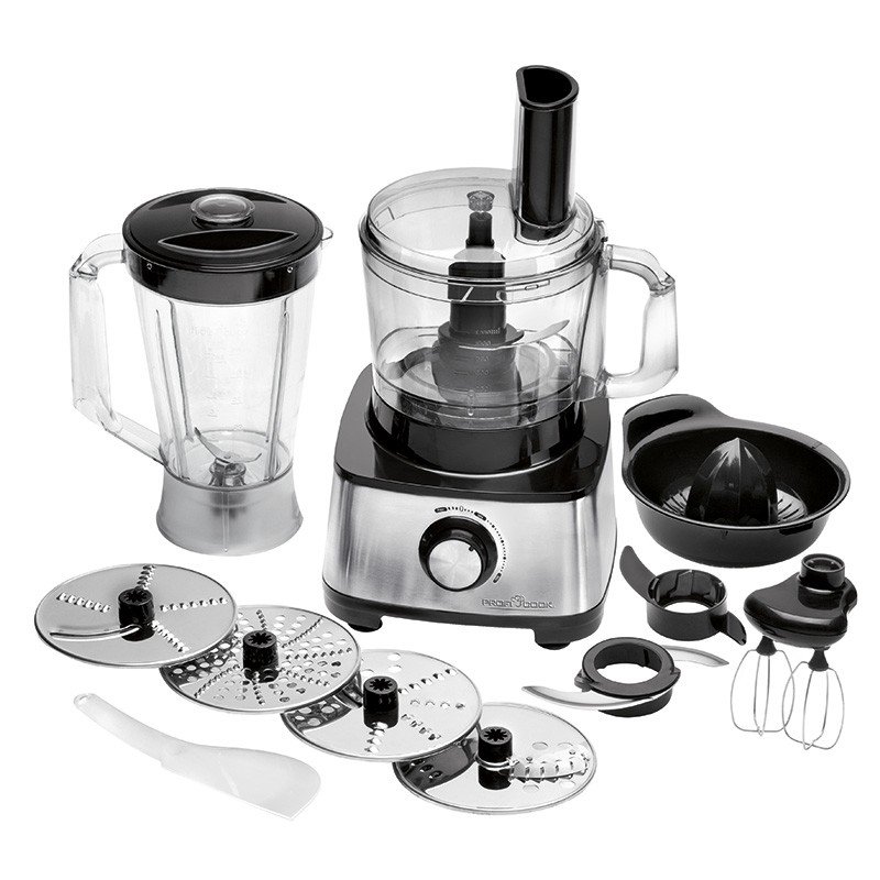 ProfiCook PC-KM 1063 virtuvinis kombainas 1,75 L Juoda, Nerūdijančiojo plieno 1200 W