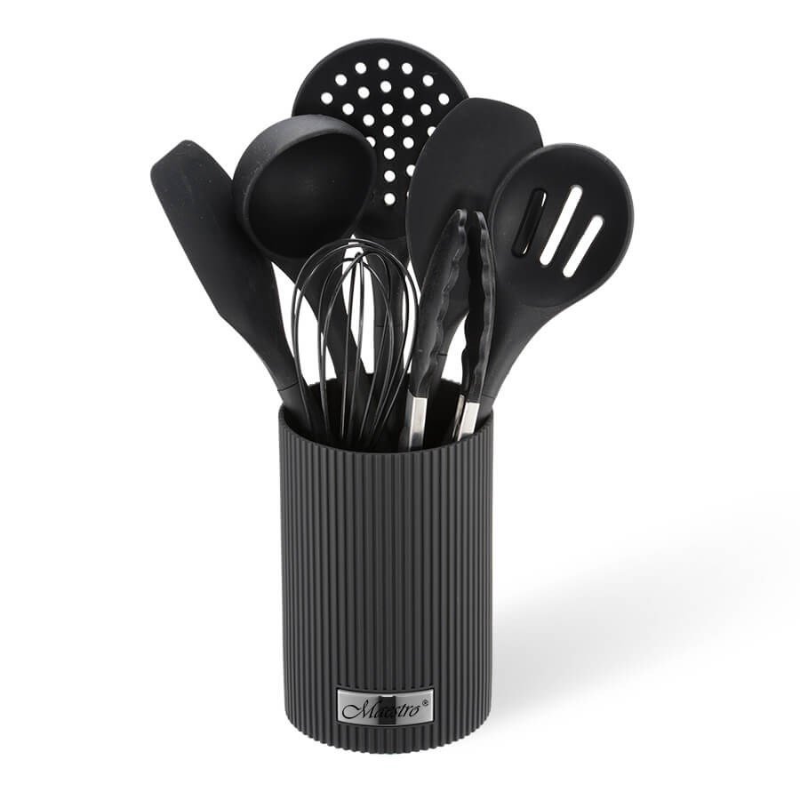 Virtuvės reikmenys MAESTRO MR-1542-BLACK 8 elementai Juoda