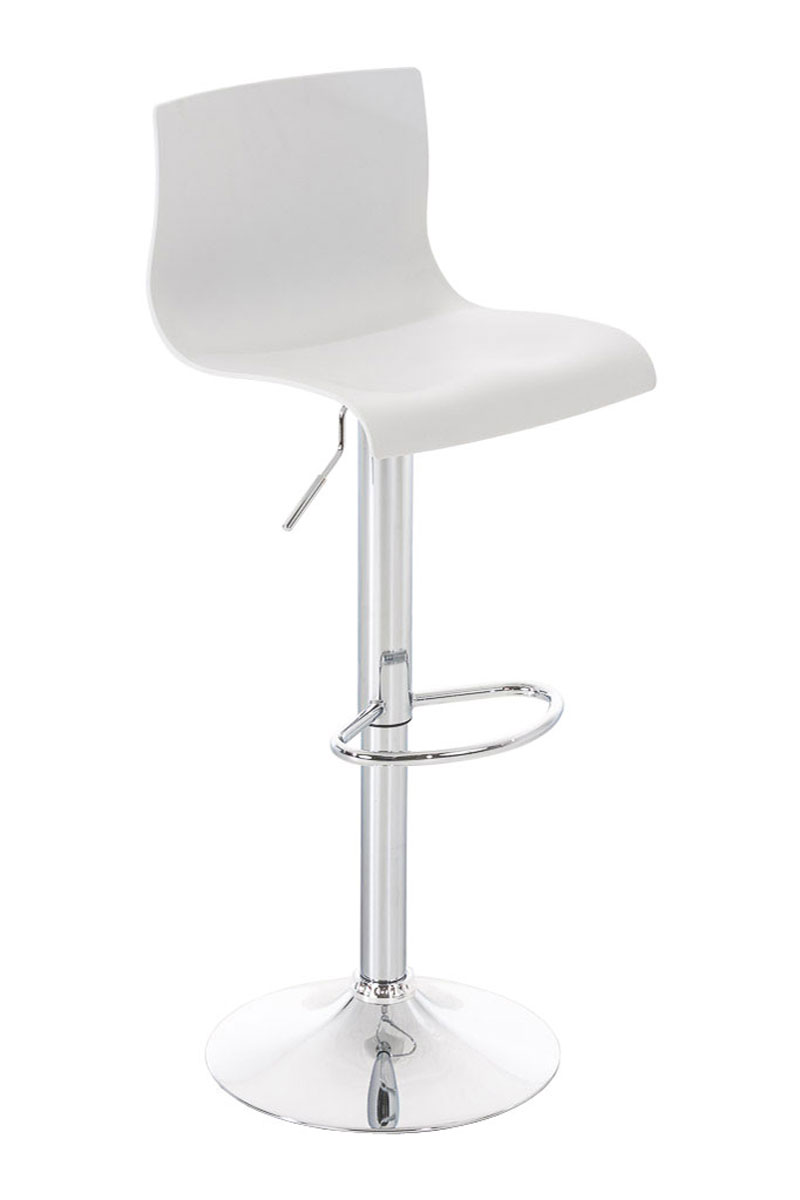 Baro kėdė "Hover white", Metall in Chromoptik