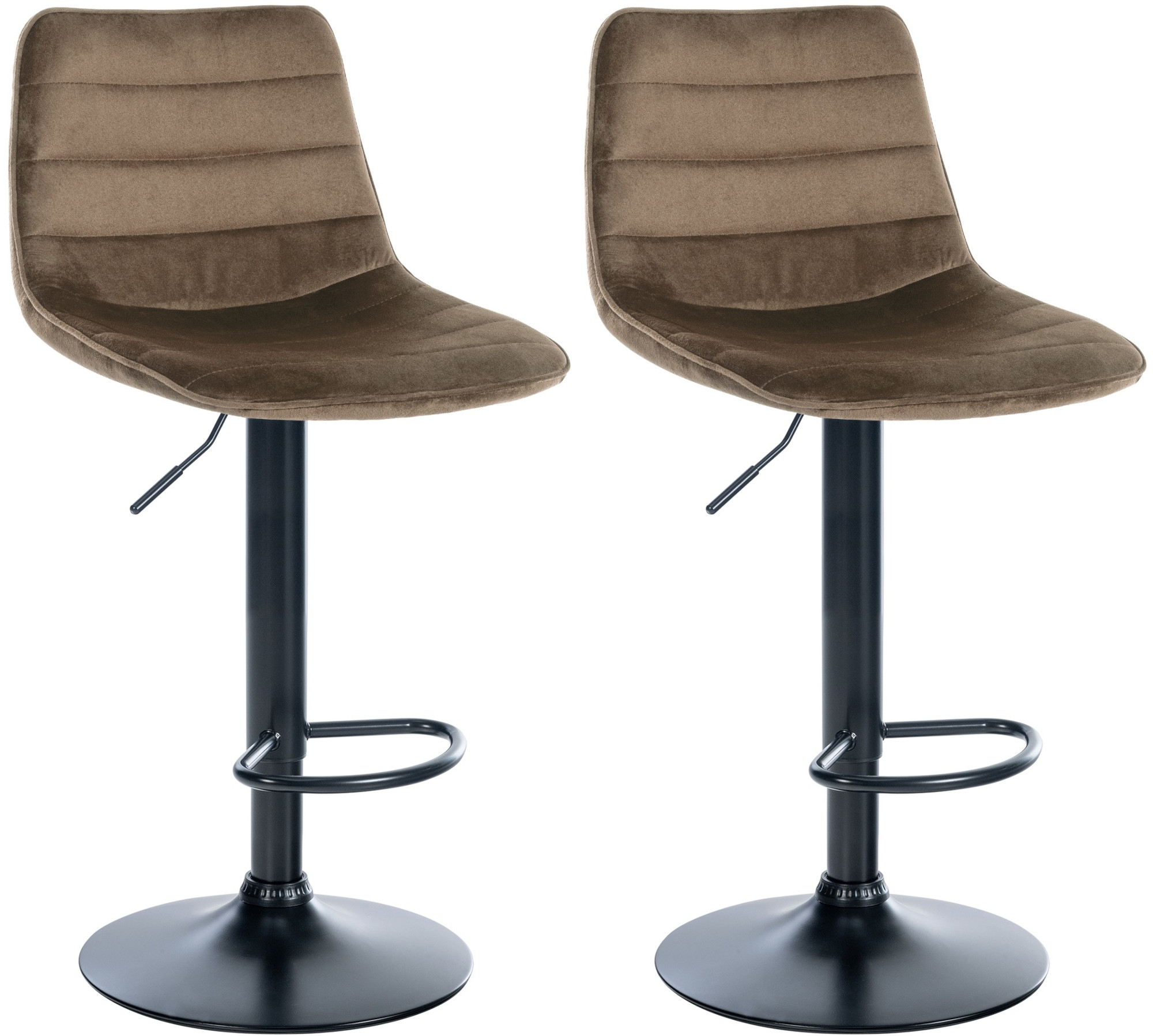 2 baro kėdžių rinkinys "Lex velvet" juodas