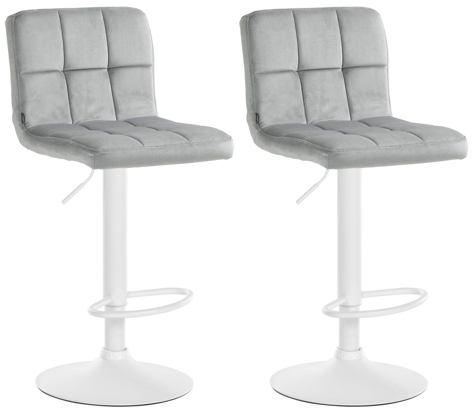 2 baro kėdžių rinkinys "Peru velvet white