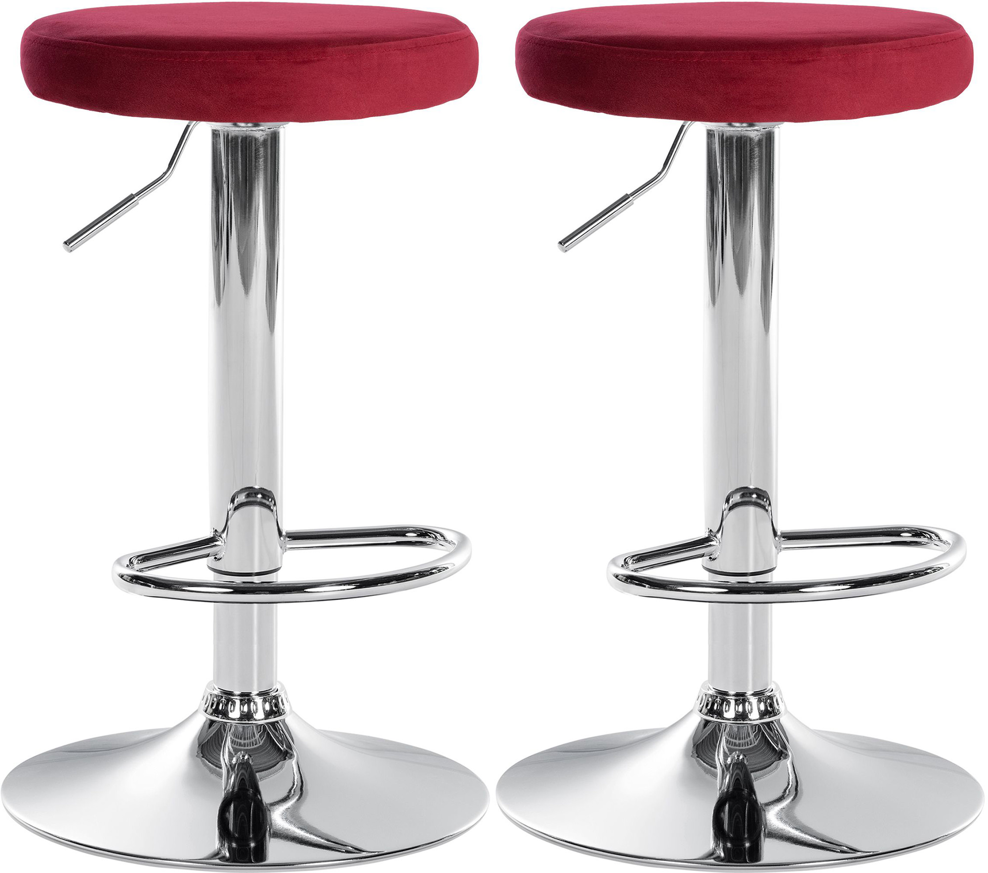 2 baro kėdžių rinkinys "Ponte velvet" chromas
