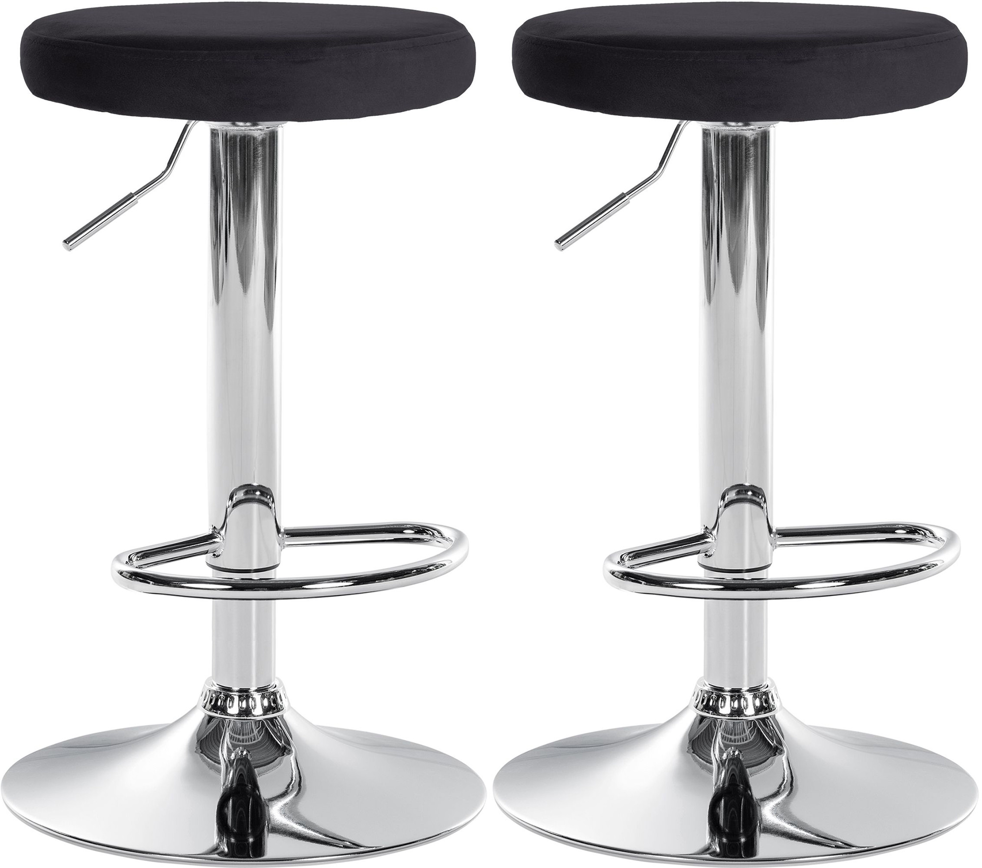 2 baro kėdžių rinkinys "Ponte velvet" chromas
