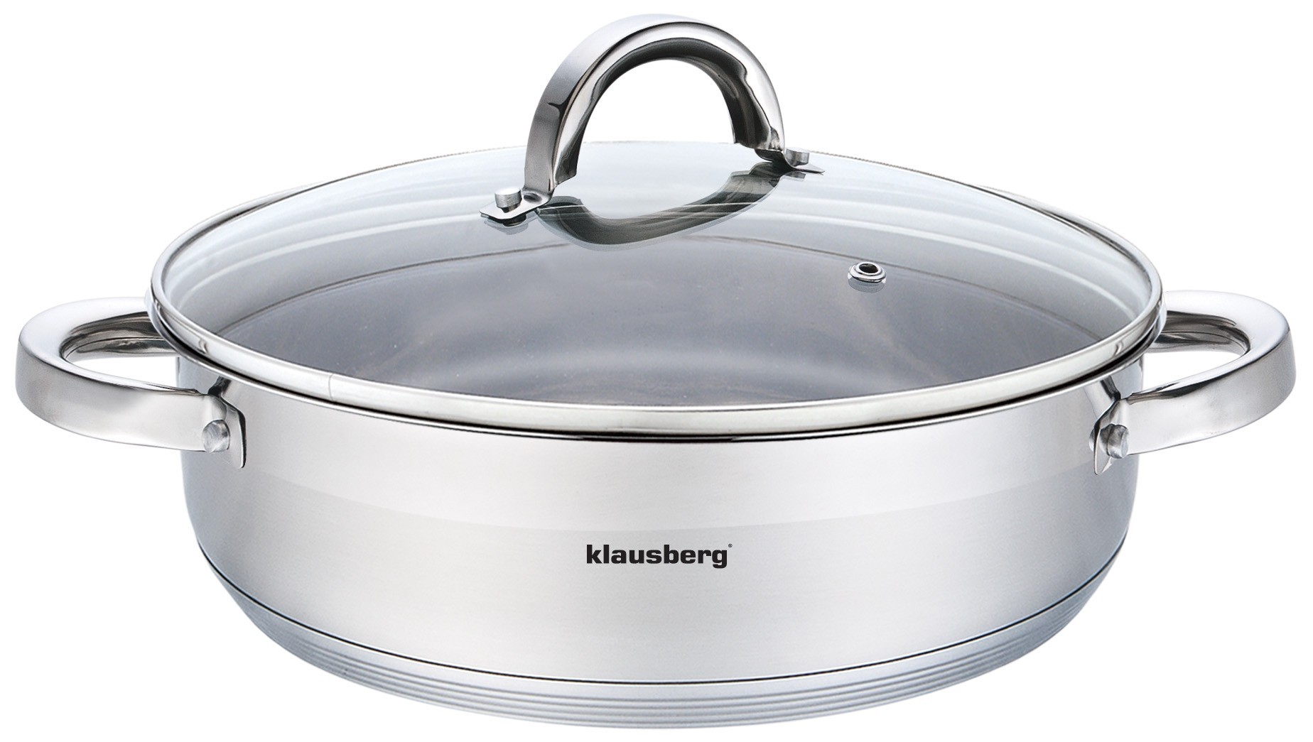 Klausberg nerūdijančio plieno puodas, Ø28cm, 6l KB-7174