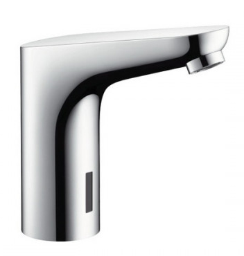 Maišytuvas praust. Hansgrohe temp. kontr., maitinamas nuo bat.6V