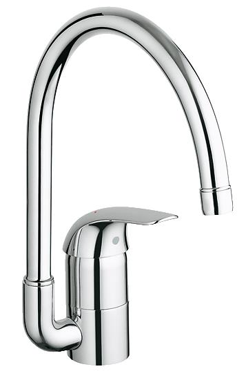 Grohe Euroeco virtuvinis maišytuvas su aukštu snapeliu,chromas 32752000