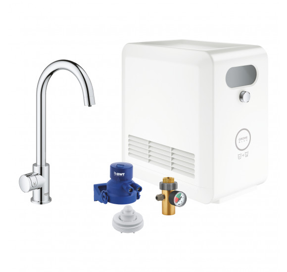 Grohe Blue Professional C maišytuvas plautuvei 379 mm su bluetooth ir WIFI : Spalva - Nerūdijančio plieno