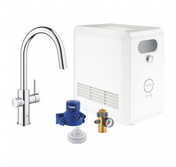 Grohe Blue Professional C maišytuvas plautuvei su bluetooth ir WIFI : Spalva - Chromas