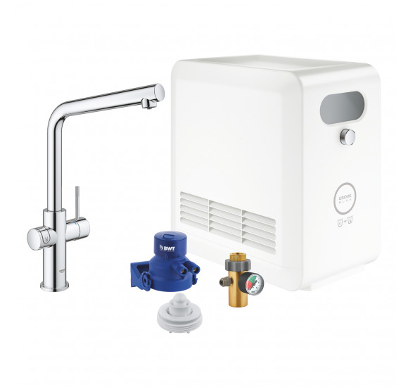 Grohe Blue Professional L maišytuvas plautuvei su bluetooth ir WIFI : Spalva - Nerūdijančio plieno