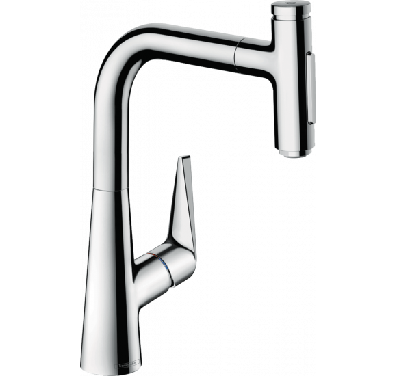Hansgrohe Talis Select 220 maišytuvas plautuvei su ištraukiama žarna, dviejų srovių, pasirenkama spalva : Spalva - Chromas