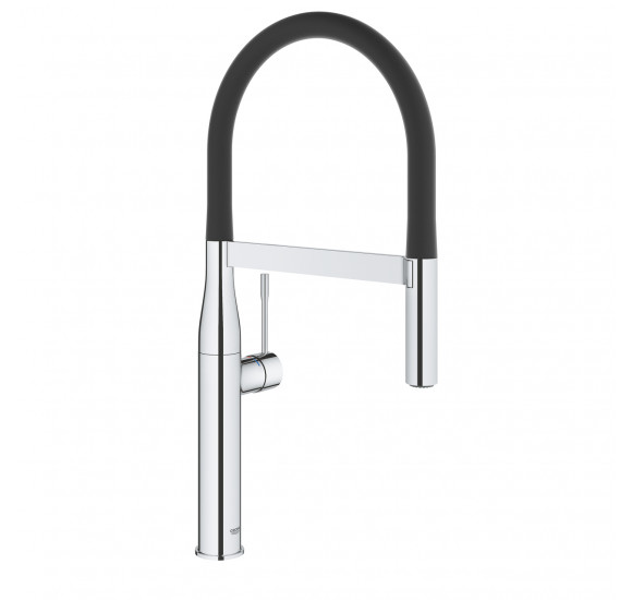 Grohe Essence U formos maišytuvas plautuvei su lanksčia žarna : Spalva - Nerūdijančio plieno